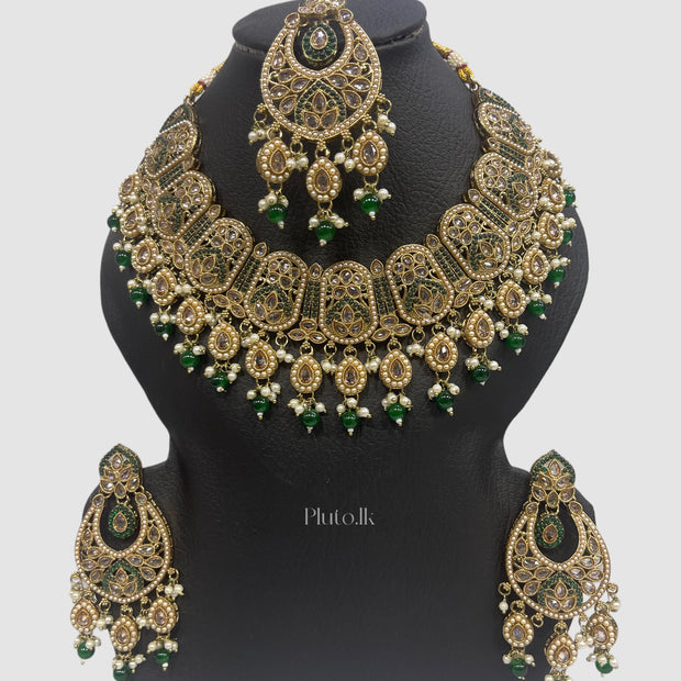 Green Bridal Necklace