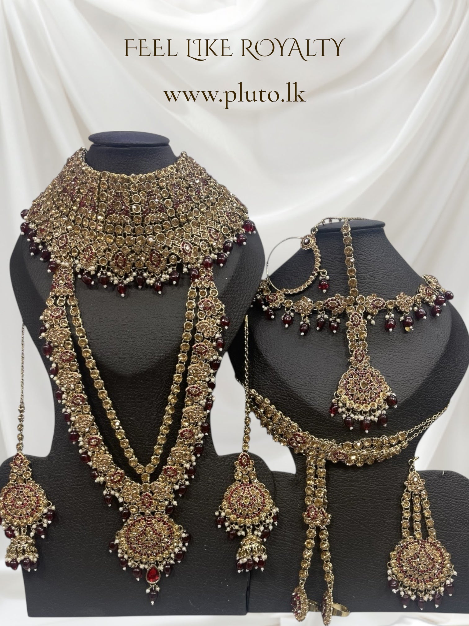 Maroon Bridal Set