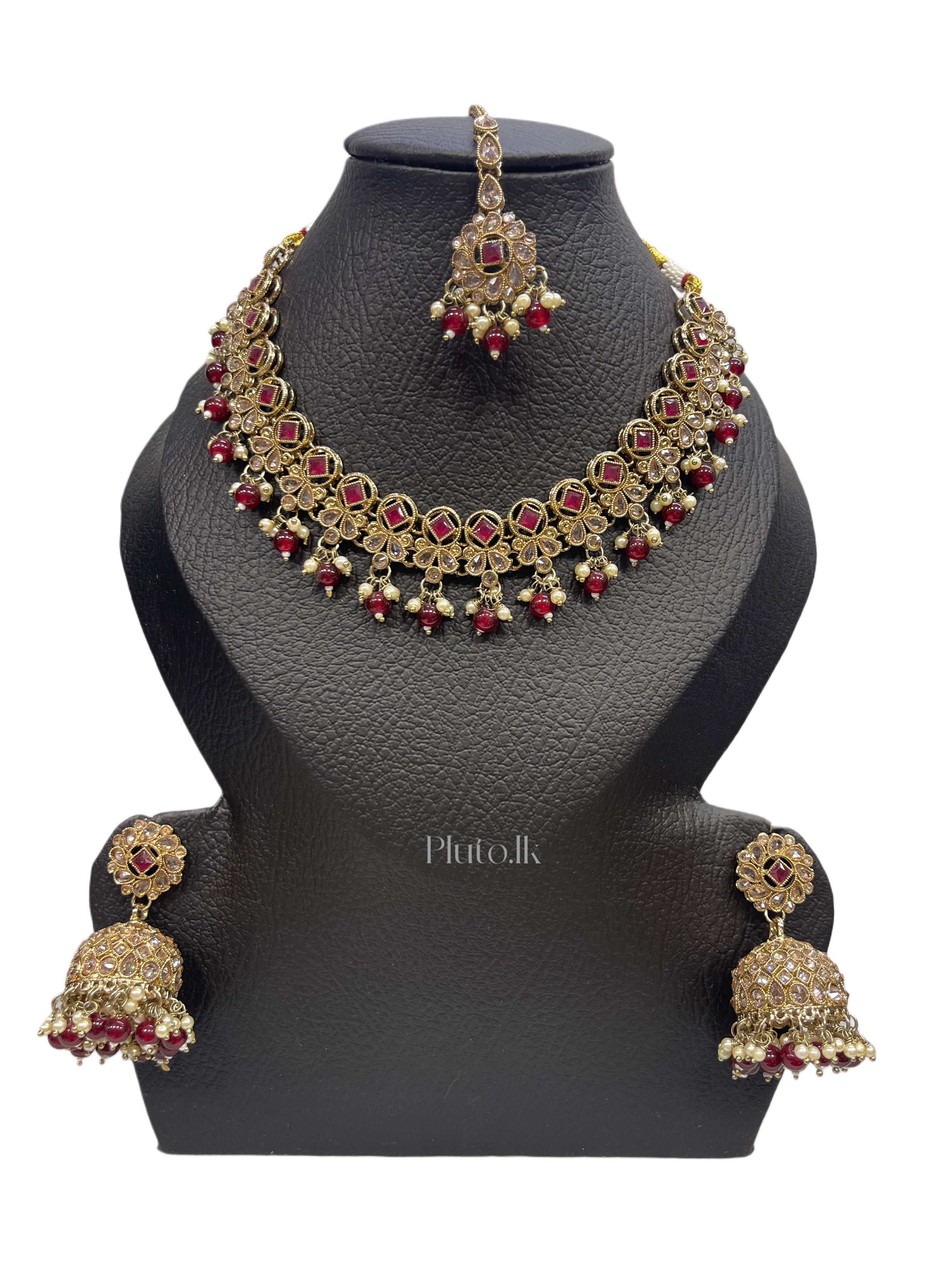 Maroon Necklace