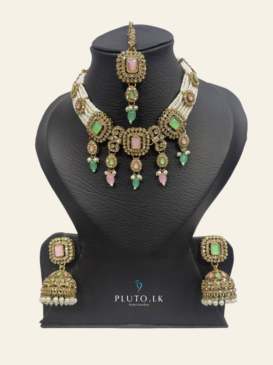 Pink and Pista Colour