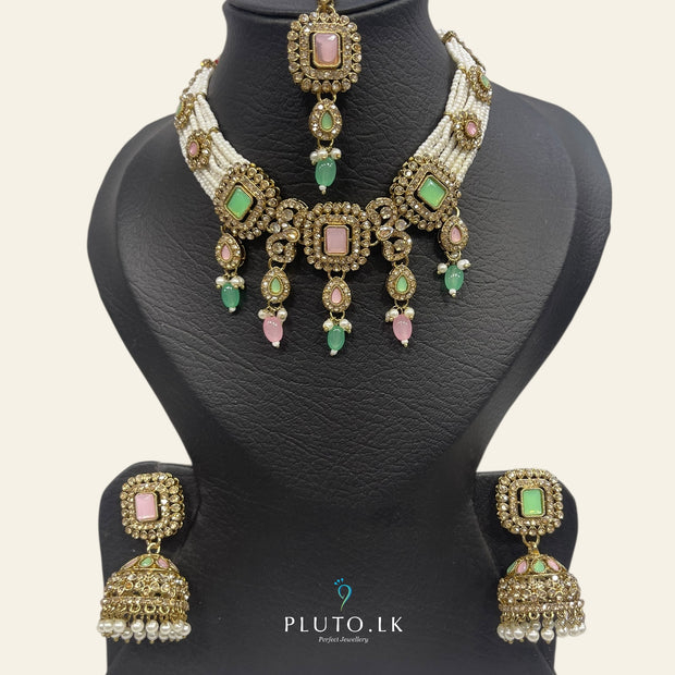 Pink and Pista Colour