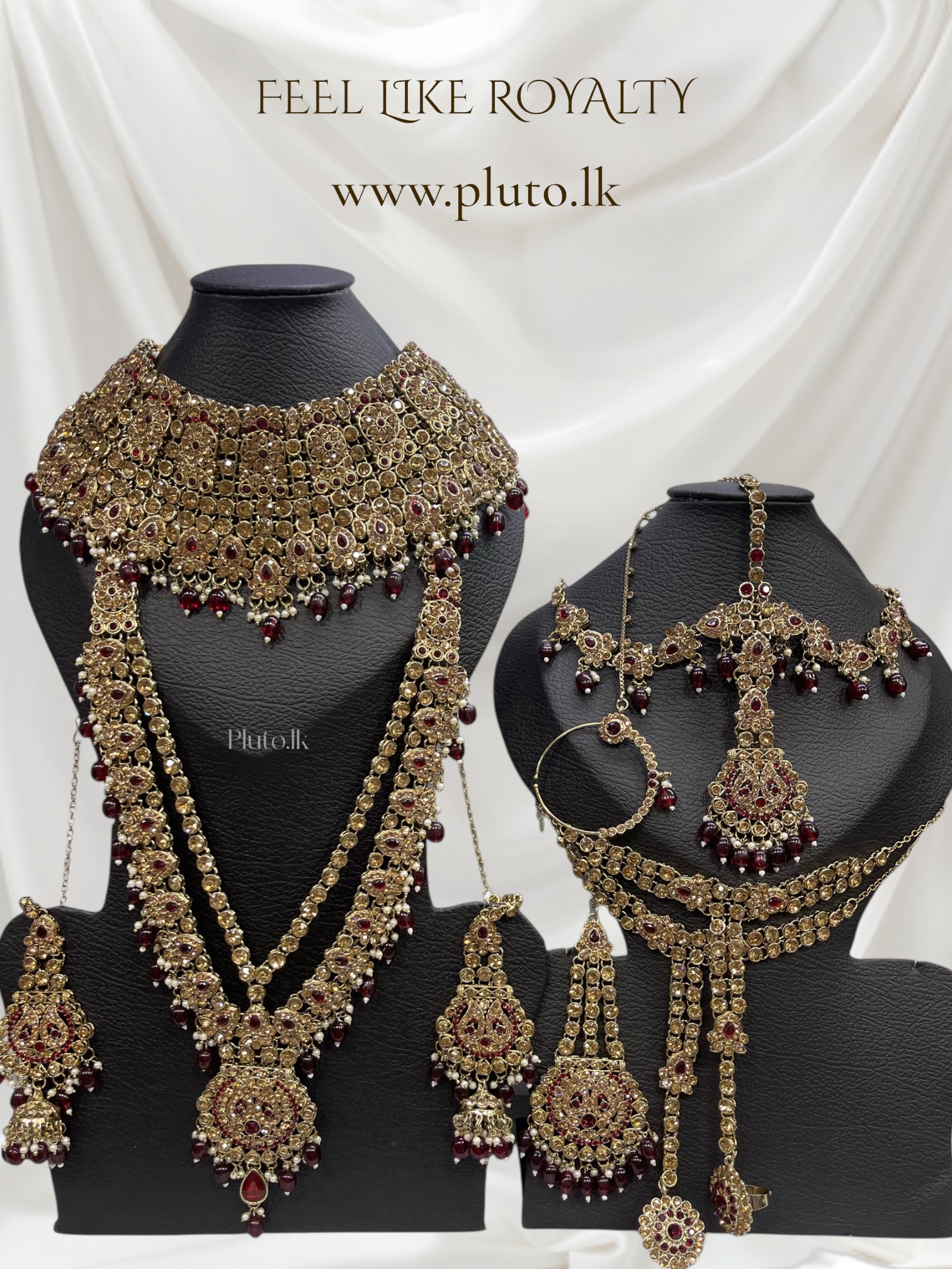 Maroon Bridal Necklace