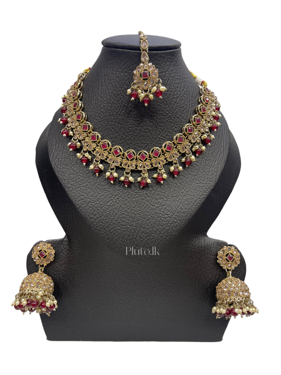 Maroon Necklace