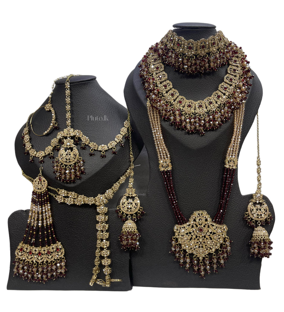 Maroon Bridal Set